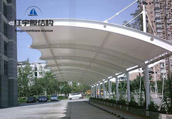 膜結構汽車棚案例