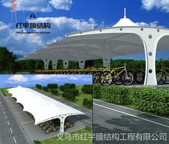 電動自行車棚膜結構