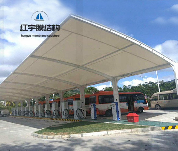 公交車充電樁雨棚