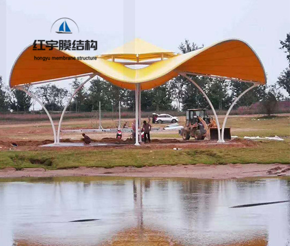 膜結構戶外景觀藝術棚