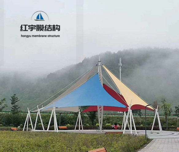 膜結構戶外景觀藝術棚